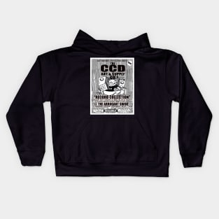 The CCD Record Collection Show Flyer Kids Hoodie